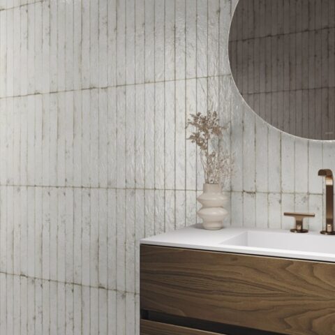 Handvorm tegel - Cifre Genesi White Brillo - 4.8x45