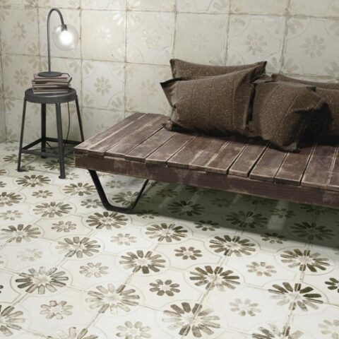 Portugese tegels - Peronda FS Blume Black - 45x45